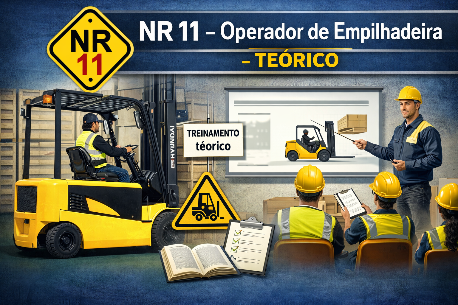 NR 11 – Operador de Empilhadeira – Teórico – 8 horas